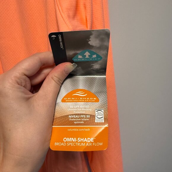 Columbia Women's PFG Solar Stream™ Elite Hoodie, L Color: Tiki Pink NWT - Picture 6 of 9